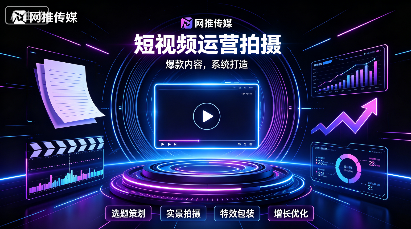 短视频运营宣传图展示专业拍摄与推广服务